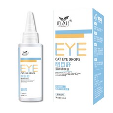 道力其貓耳清 貓咪洗耳液 60ml 去耳臭 清潔耳垢, 1個, 貓洗眼液-60ml