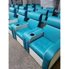 병원의자 의료 병원 진료소용 상업용 링겔걸이 소파 리클라이닝소파 수동 자동모델, 3박스, 피콕 블루 전기 모델