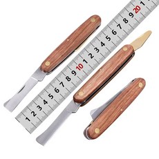 접목 도구 나무 가지 과일 디버링툴 식물 스틸 정원 칼 스테인레스 나이프 절단기 치기 손잡이 접이식, 1개