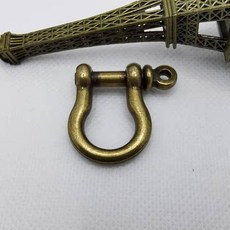 1pcs 스틸 U 앵커 걸쇠 나사 핀 Paracord 스테인레스 블랙 팔찌 버클 야외 서바이벌 로프 도구 피팅, 스타일 2, 1개