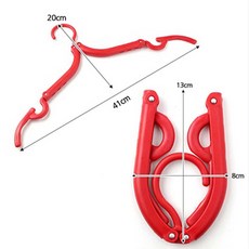 접는 공간활용 폴딩 여행용옷걸이 (5개) 접히는옷걸이 출장용 트래블옷걸이 접이식옷걸이