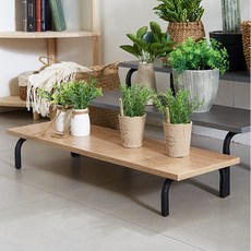 뷰 화분받침대(소형) 정원 진열대 다육이선반 베란다, 뷰800, 아카시아, 1개