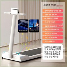 헬스장러닝머신 가정용 트레드밀 유산소 접이식 실내 아파트 저소음 러닝머신, 프리미엄 지방연소스피커 팬텀화이트, 기본 모델명/품번