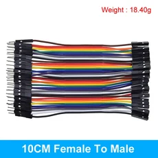 TZT 라인 10CM 40Pin 남성-남성 및 점퍼 와이어 Arduino 용 케이블, 10 10CM male to female, 01 모델 1