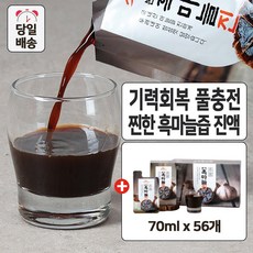 기력충전 흑마늘즙 진액 100%, 56개, 70ml