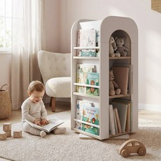 나스파 루아 SE0 회전 책장 3단 4단 아동 키즈 아기