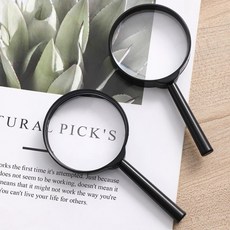 휴대용 독서 돋보기 고배율 확대경 신문 열람 시력 보조 경량 접이식 렌즈, 1개, 상세페이지 참조