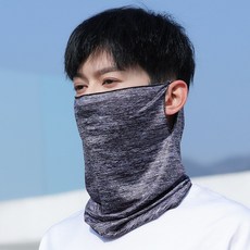 남녀공용 자외선차단 쿨목토시 여름넥워머 멀티스카프 통기성좋은 시원한 쿨링소재 여름필수품, 블랙