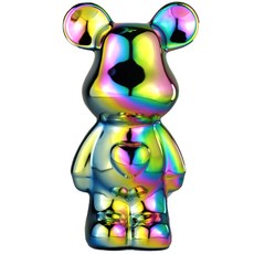 라푸유 세라믹 베어브릭 인테리어 장식품 곰돌이 피규어, 레인보우