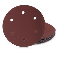 PHITUODA 15팩 22.9cm(9인치) 6홀 샌딩 디스크 320그릿 후크 앤 루프 사포 건식 벽체 샌더/주택 개선 애호가를 위한 건식 벽체 샌딩 패드, 320 그릿