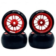 완제품 플랫 러닝 드리프트 타이어 및 휠 1/24 Losi Micro B Losi Micro B 업그레이드 1/28 Losi Micro T Losi Micro T 업그레, 뉴 B 레드