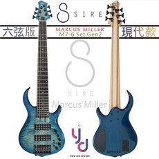 Sire Marcus Miller M7 Gen2 六弦 電貝斯 BASS 藍色虎紋, 1個