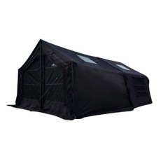 ODT R11充氣帳篷 210克TC科技棉布 17公分氣柱 5.25米大空間 TPU觀星窗 快速雙層紗門, 黑色, 多人