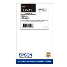 엡손 정품 잉크 T752170 WF-8591, 1개, 검정
