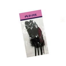 끄니스토어 새깃털 검정 장식품 드림캐쳐DIY