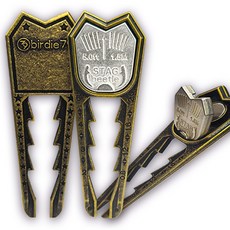 버디79 스태그비틀 티봇 - 5in1 골프 멀티툴 (디보트수리+티높이조절+볼마커), 1개, Brown