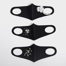 더블유제이 큐빅마스크 진주 3종세트