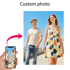 화이트 테두리가 있는 맞춤형 사진 포스터 웨딩 애완동물 프레임 홈 데코 프린트 인쇄, 02 30x40cm, 1. no frame / H. 30x40cm