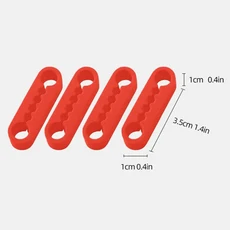 자동차 도어 충격 흡수 패드 실리콘 탄성 댐퍼 쿠션 차량용 RV 트럭, 02 Red