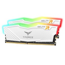 TEAMGROUP 十銓 T-Force 32G PC4-28800 CL18 Delta RGB 白色 16G*2, 單品