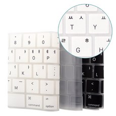 더조은셀러 맥북 논터치바 13인치 2017 한영자판 키스킨 블랙 화이트 투명, 1개, 맥북 논터치바 13형 2017 - 투명