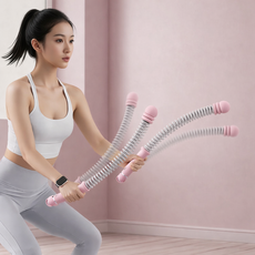 무줄 배틀로프 운동봉 홈트 전신운동 팔근력 트레이닝 다이어트 흔들기 피트니스 운동기구, 핑크