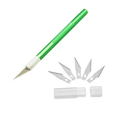 조각 껌 붙여 넣기 베이킹 과자 도구 6pcs 블레이드 칼 퐁당 케이크 장식, 05 Green