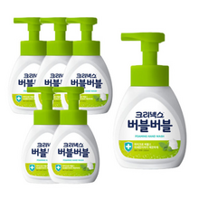 크리넥스 버블버블 핸드워시 힐링그린, 6개, 250ml