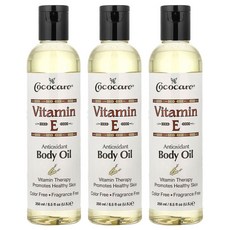 Cococare 코코케어 비타민 E 바디오일, 3개, 250ml