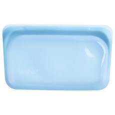 stasher 長形矽膠密封袋, Pinch locTM專利封口, 可重複使用, 耐高低溫, 食品級白金矽膠, 19.05 x 11.43 x 2.54cm, 1個, 3個