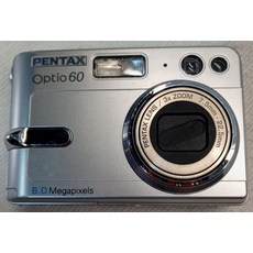 펜탁스 옵티오 60 6.0MP CCD 디지털 카메라 - 실버 (부품만 판매)