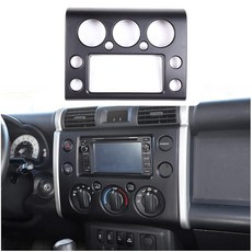FgTAG 태그tal 토요타 FJ 크루저 2007-2021 센터 콘솔 패널 트림 커버 ABS GPS 네비게이션 프레임 몰딩 커버 액세서리와 호환 (매트 블랙), 매트 블랙