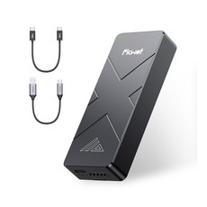 Fikwot 2TB 외장 SSD USB4 40Gbps 휴대용 SSD 2TB 냉각 팬 포함 최대 3700MB/s 맥 미니 아이폰 15/16 시리즈 태블릿 맥북 아이, 2TB 외장 SSD, USB4 40Gbps 휴대용 SS