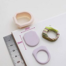 부드러운 도자기 링 커팅 몰드 다양한 크기의 폴리머 클레이 커터 DIY 수제 반지 발렌타인 데이 선물 도구, 15 ring21