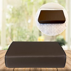 진찰베개 사각 높은사각 베개 병원용 레자 한의원 진료실 보건실 의무실 딥브라운, 1개