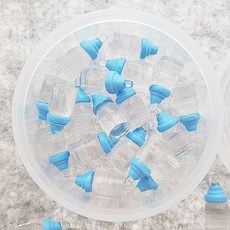 투명 젖병 파랑 약 21g 약 20개