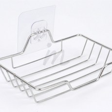 꿀이맘 스테인레스 다용도 부착식 받침대 사용이편리한, 블랙