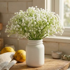 osshop 미니 안개꽃 조화 꽃다발, 30개, 안개꽃 조화(30cm)