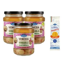 폰타나 봉골레 페퍼론치노앤갈릭 파스타소스 430g 3개 + 이탈리아 캄파니아 스파게티 500g 1개, 폰타나 봉골레 페퍼론치노앤갈릭 파스타소스, 430g,