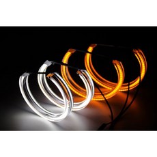 BMW E38 水晶 天使眼 光圈 白光 橘光 雙色, 1個