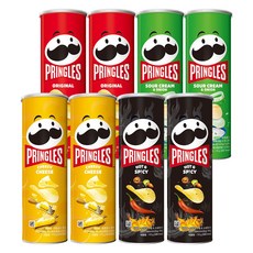 프링글스 (오리지날+양파맛+매운맛+치즈맛), 1개, 110g