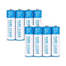 퓨어클리어 AA 2500mAh 8알 케이스포함 충전지 건전지 배터리