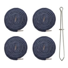 (끼우개 포함) 140cm 원형 후드끈 바지끈 4개, 1세트, 네이비(4개)