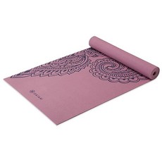 Gaiam 요가 매트 - 프리미엄 5 mm 프린트 두꺼운 미끄럼 방지 운동 피트니스 모든 유형의 필라테스 바닥 운동용 172.7 cm x 61 [호환], 페이즐리 트로피컬