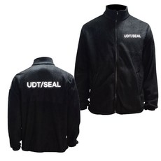 겨울집업 UDT 블랙 반사 기모 SEAL 후리스 집업