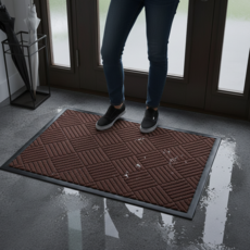 리노르 바닥 매트 현관 발매트 현관매트, 1개, 브라운