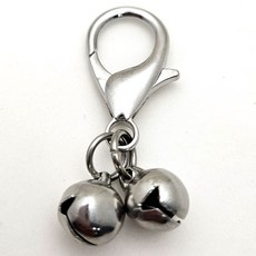 탈부착 써지컬방울 강아지 고양이 녹슬지않는 방울, 1개, 실버