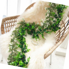 카페조화 (가디언블루) 유칼립투스 조화넝쿨 카페장식 2m, 초록
