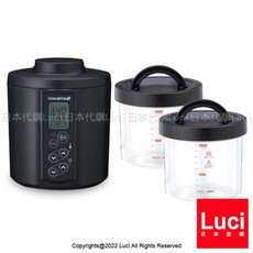 日本製 優格機 YS-02 TANICA x HARIO 聯名款 玻璃製 溫度調節 酸奶機 納豆 發酵食品, 1個, 黑/玻璃製, 黑/玻璃款