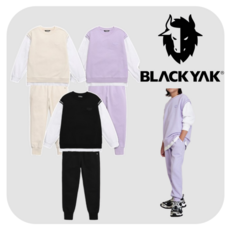 (매장정품)블랙야크키즈 아동 상하복세트 레이어드 맨투맨 조거팬츠 110 120 135 145 155 165 175